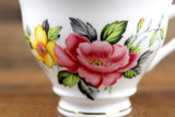 Vintage Hamilton China Pink & Yellow Floral Pattern Teacup