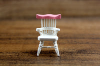 Vintage Half Scale Wooden 1:24 Miniature Dollhouse Chair