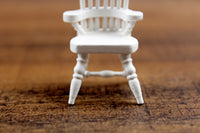 Vintage Half Scale Wooden 1:24 Miniature Dollhouse Chair