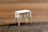 Artisan-Made Vintage Half Scale 1:24 Miniature Dollhouse End Table or Side Table