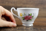 Vintage Hamilton China Pink & Yellow Floral Pattern Teacup