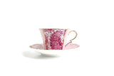 Vintage Royal Standard China Pink & Gold Floral Porcelain Teacup & Saucer Set