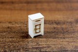 Vintage Micro Mini 1:48 Dollhouse Side Table, End Table or Cabinet