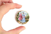 Vintage 1:12 Miniature Porcelain Fragonard Plate Collectible