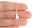 Vintage 1:12 Miniature Dollhouse White Dinner Bell by Chrysnbon