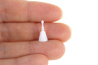 Vintage 1:12 Miniature Dollhouse White Dinner Bell by Chrysnbon