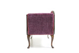 Artisan-Made Vintage 1:12 Miniature Dollhouse Purple Chaise Lounge