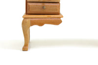 Vintage 1:12 Miniature Dollhouse Oak Writing Desk